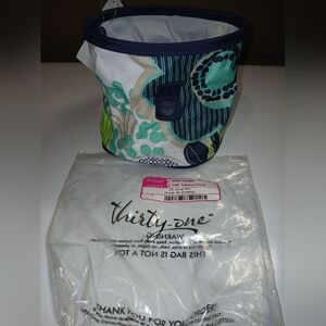 Thirty-One Blue and Green Patterned Cooler